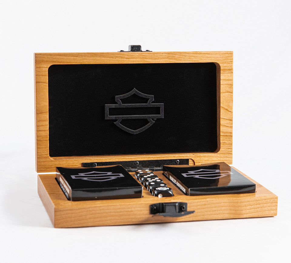 Harley-Davidson Deluxe 2 in 1 game set doulbe card deck / dice - 66909