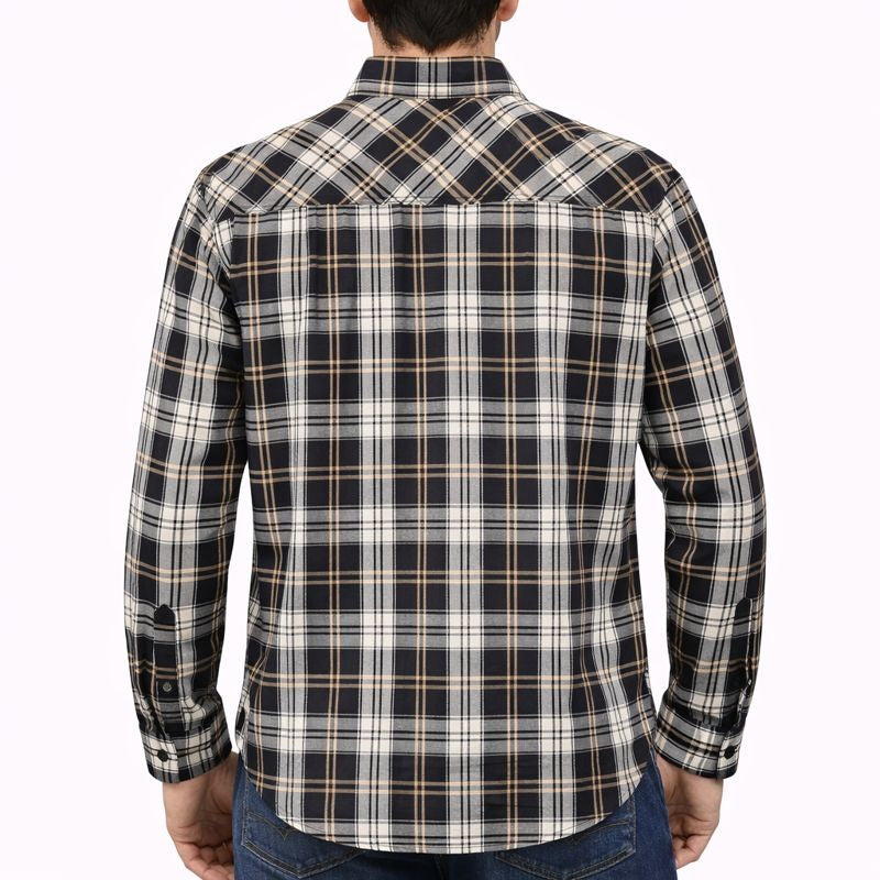 Harley-Davidson Men's Plaid Button Long Sleeve Shirt, Essence - Black, 96649-23VM