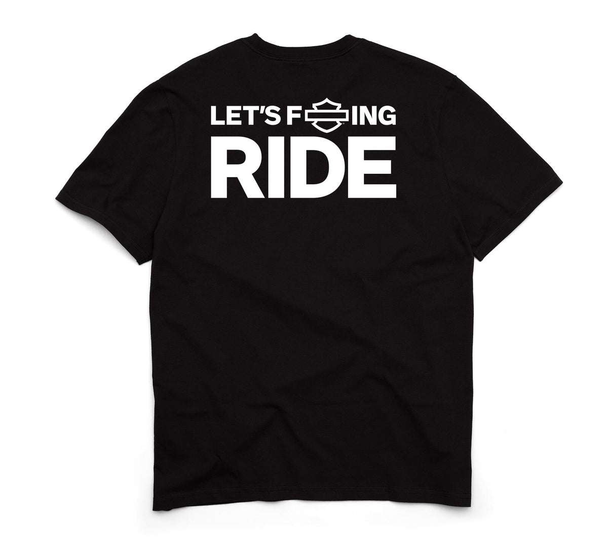 Harley-Davidson Men's Outline B&S Let's F*ing Ride T-Shirt, Black - 96656-25VM