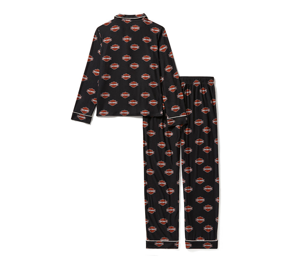 Harley-Davidson Women's Bar & Shield Button Front Pajama Set | 96826-25VW