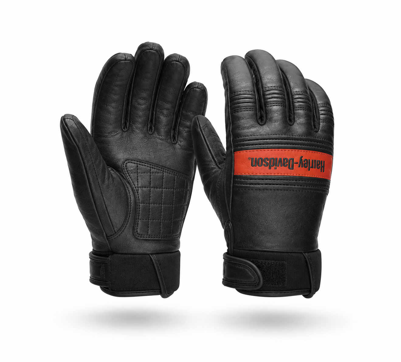 Harley-Davidson Women's Leather Motorcycle Gloves Ovation, Black - 971