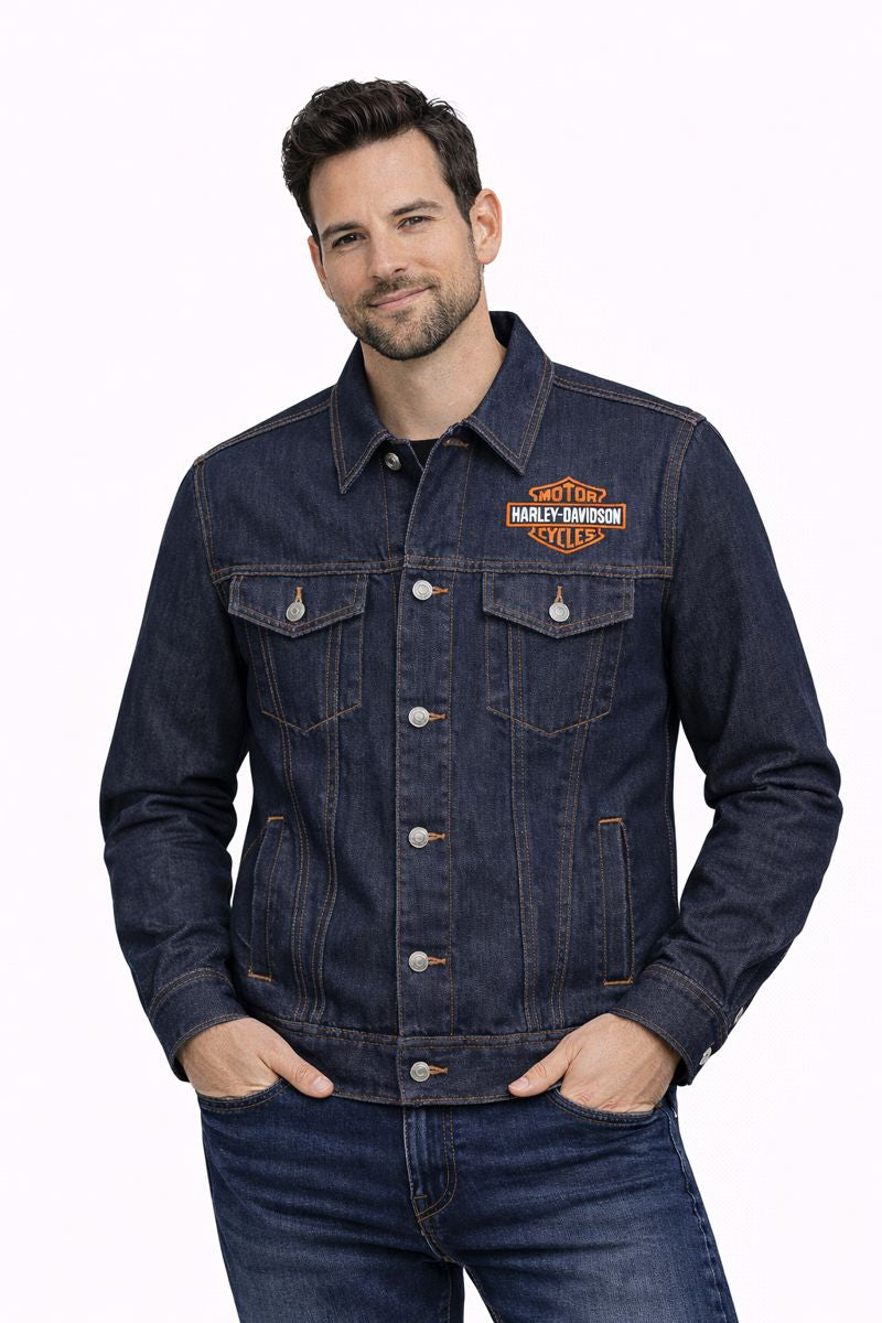 Harley-Davidson Men's Denim Jacket, Blue - 99027-23VM
