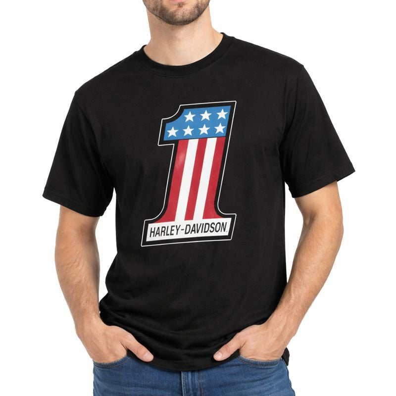 Harley-Davidson Men's Racing T-Shirt #1, Black - 99071-24VM