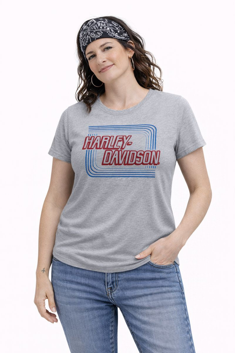 Harley-Davidson® Women's Retro Outline Tee - 99106-20VW
