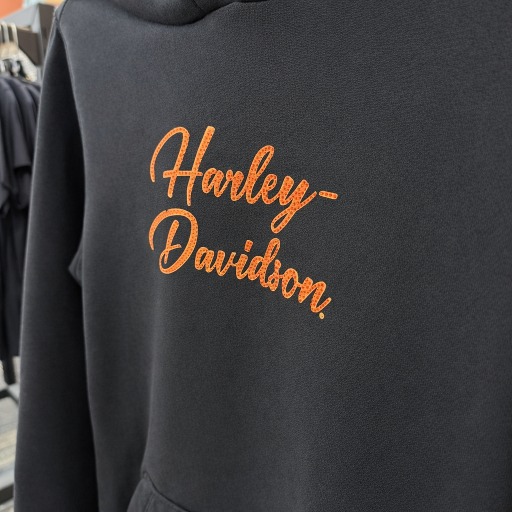 Harley-Davidson Women's Essential Bling Pullover Hoodie, Black 96748-25VW
