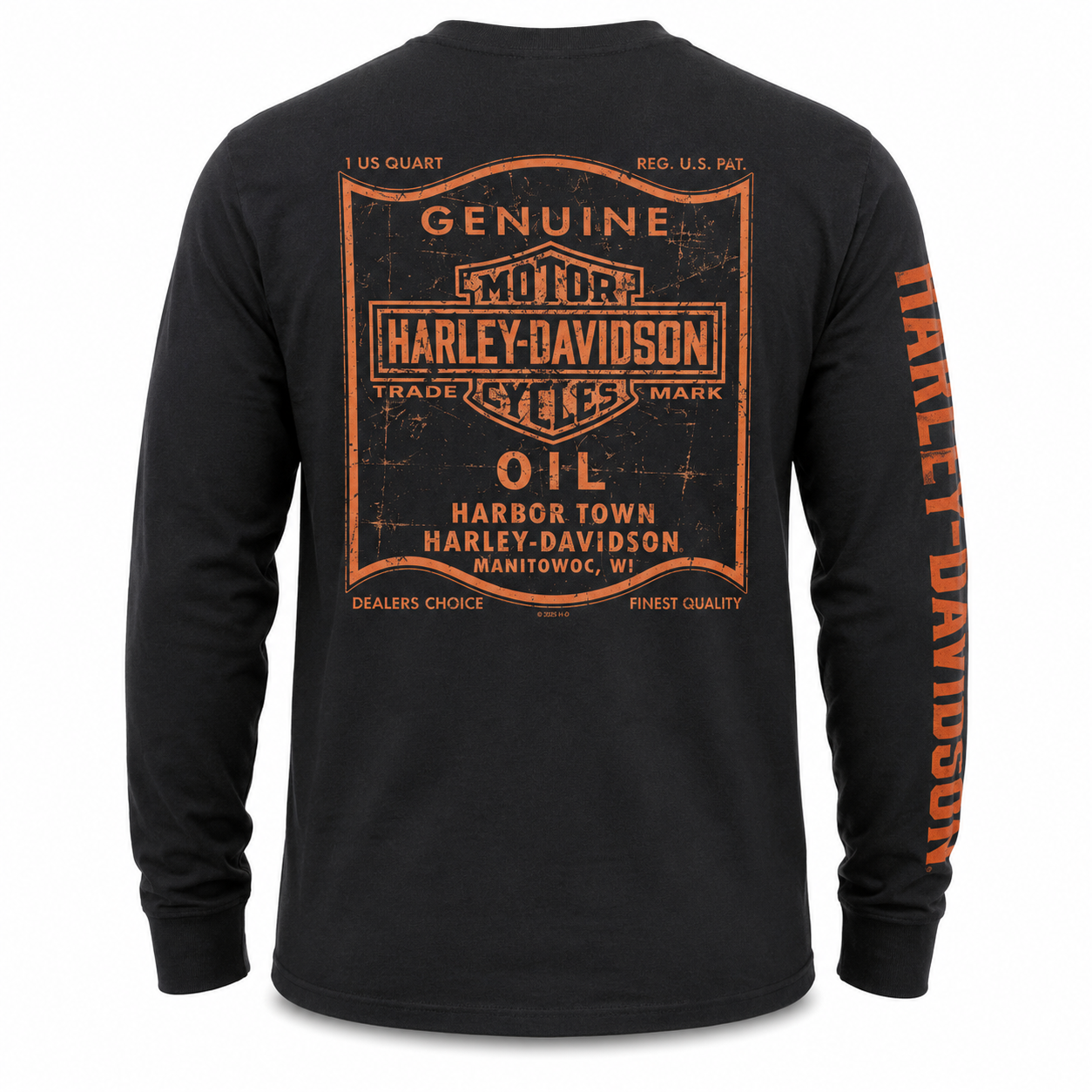 Harley-Davidson Men's Black Long Sleeve T-Shirt