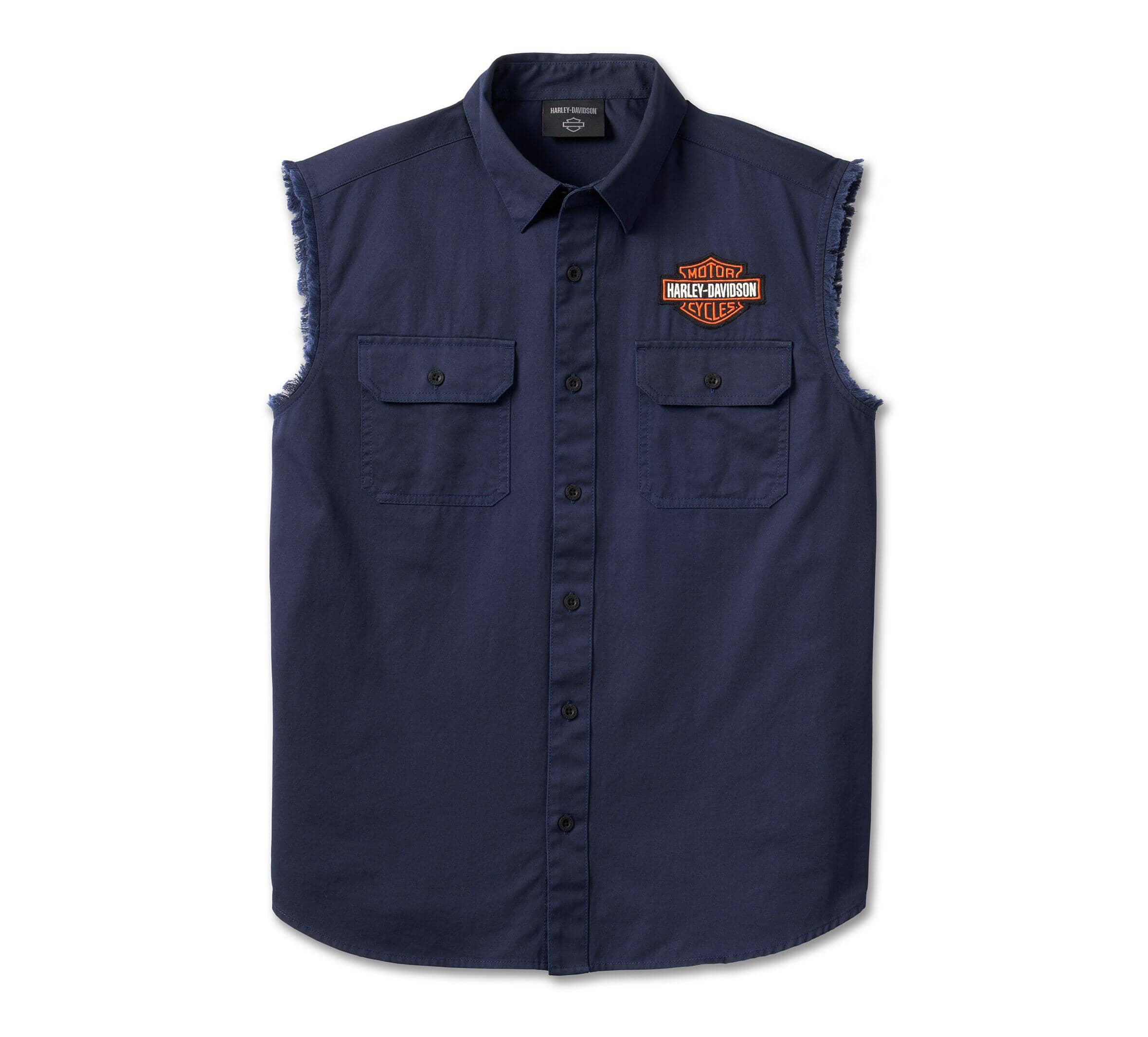 Harley-Davidson Men's Bar & Shield Blowout - Blue, 96654-23VM