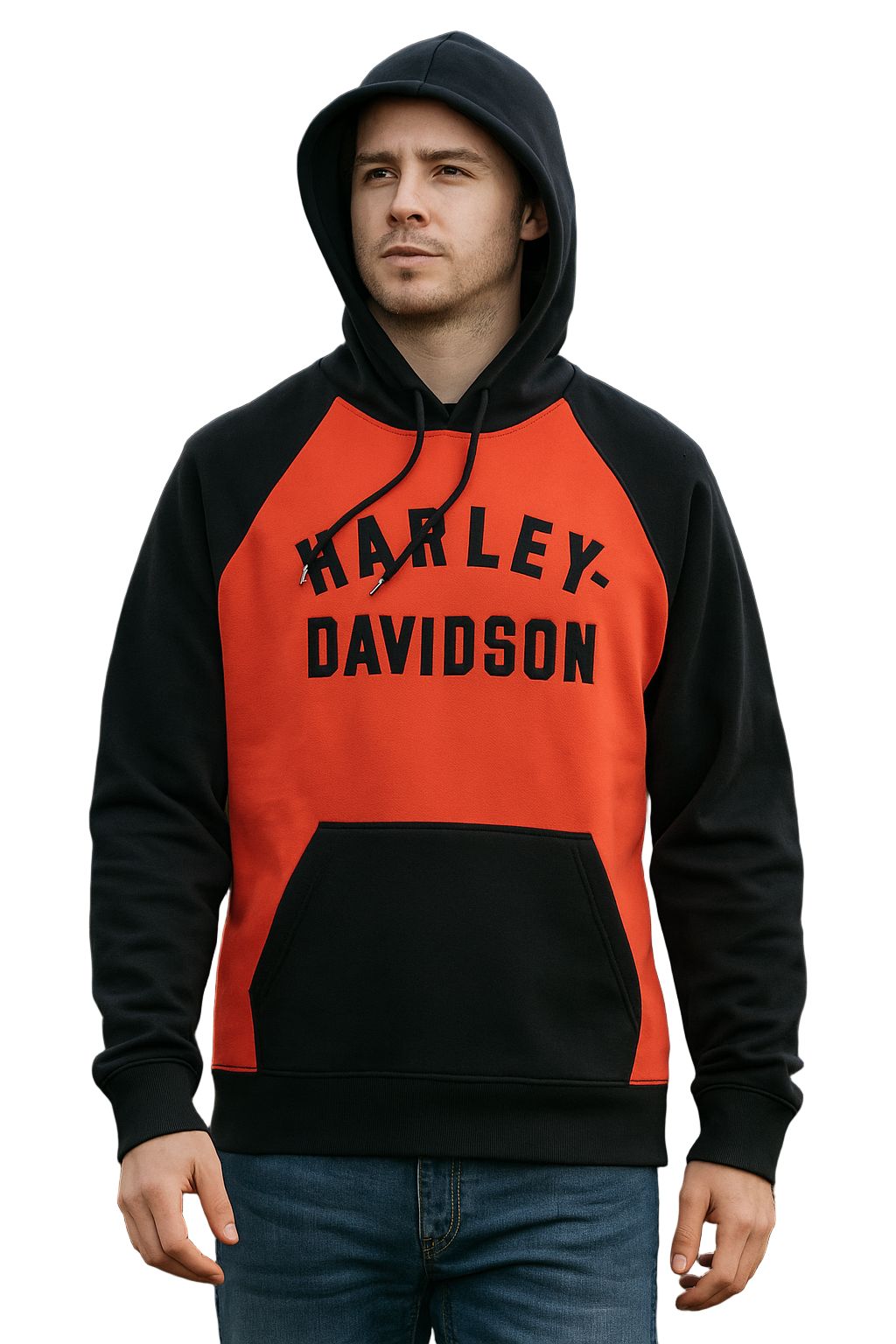 Harley-Davidson Men's Classic Staple Raglan Hoodie - 96288-22VM