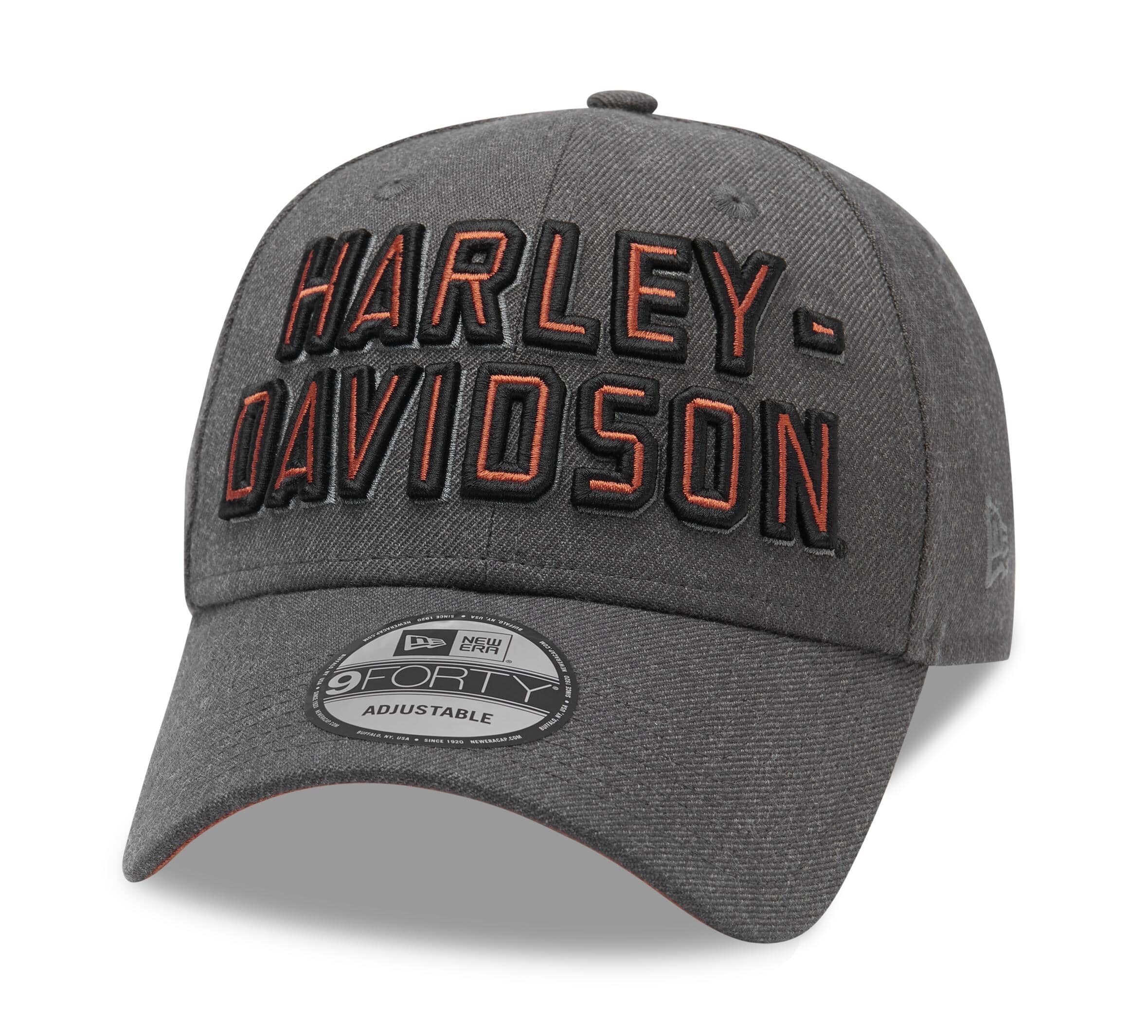 Harley-Davidson Men's Embroidered Graphic 9FORTY Cap, Gray - 99420-20VM