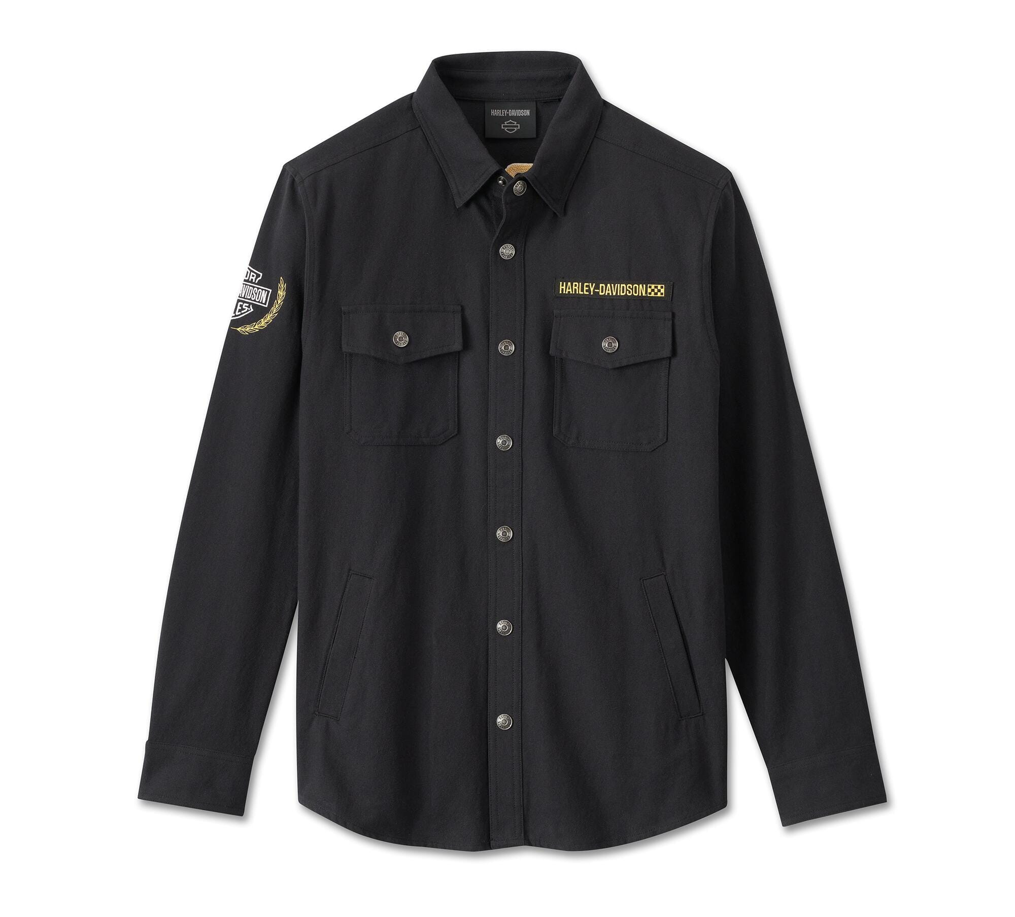 harley davidson men's dress shirts Harley-Davidson Men's Basic Button Down Shirt, Grey