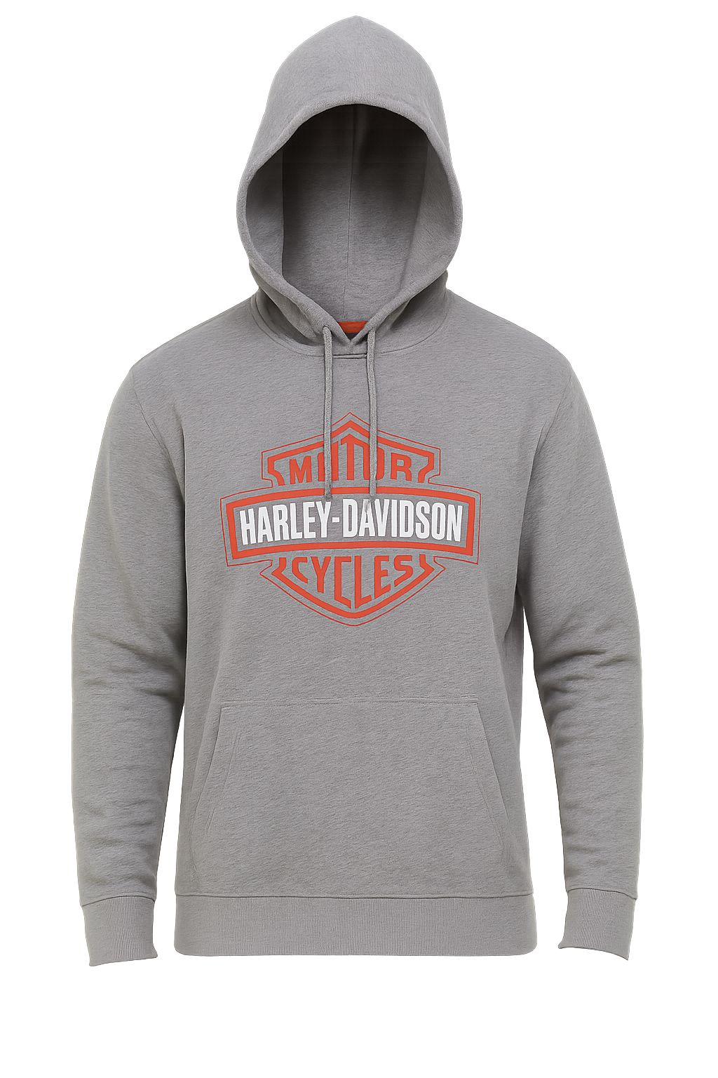 Harley-Davidson Men's Pullover Hoodie Bar & Shield Tech - Grey, 96026-24VM