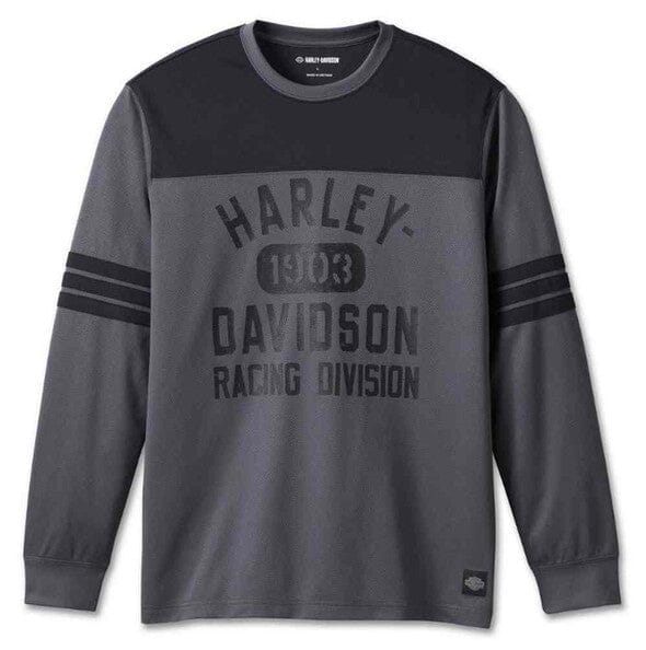 Harley-Davidson Men's Racing Jersey Long Sleeve Shirt Black, 96544-23VM