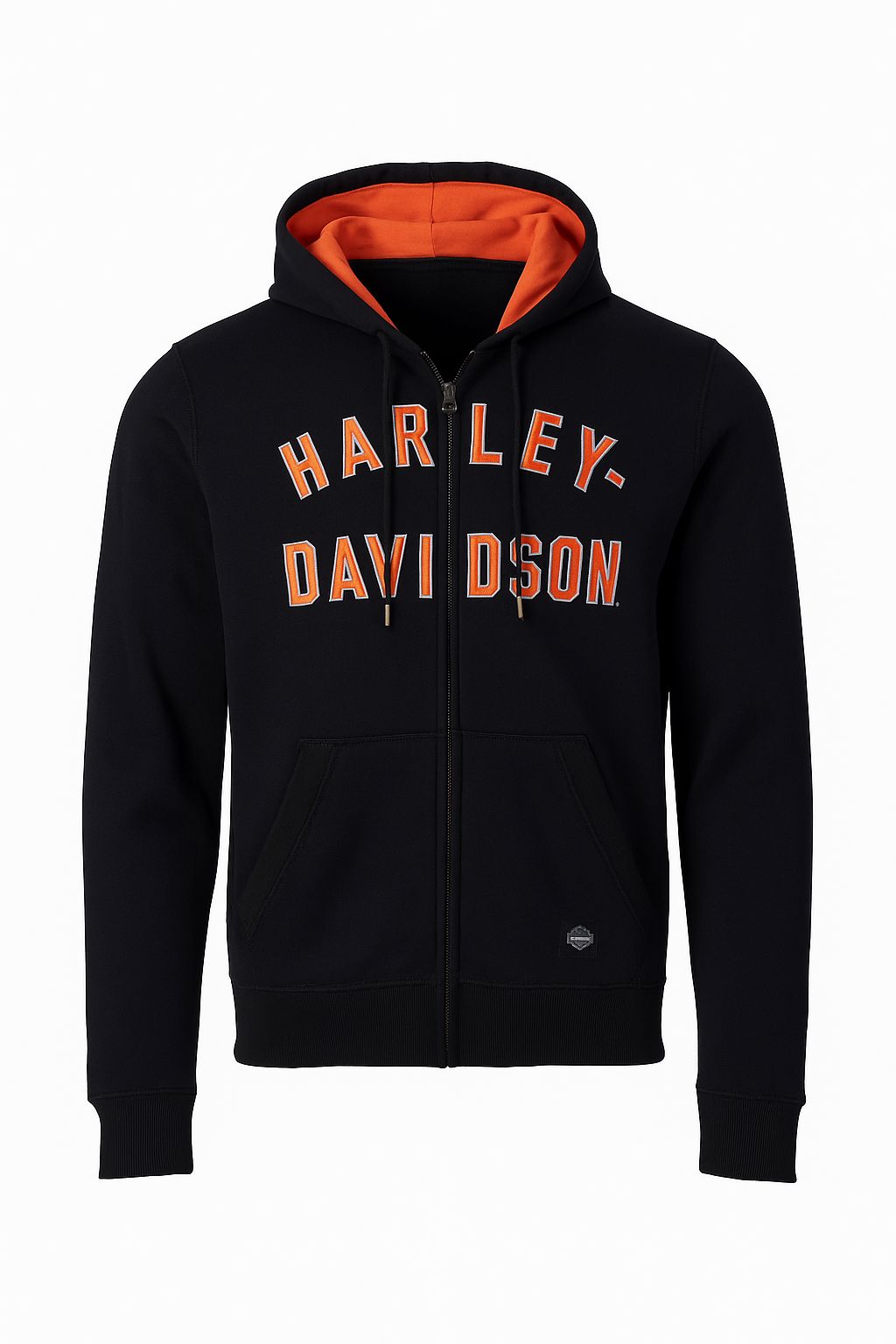 Harley-Davidson Men's Zip-Up Hoodie Iron Bond, Black - 99000-23VM
