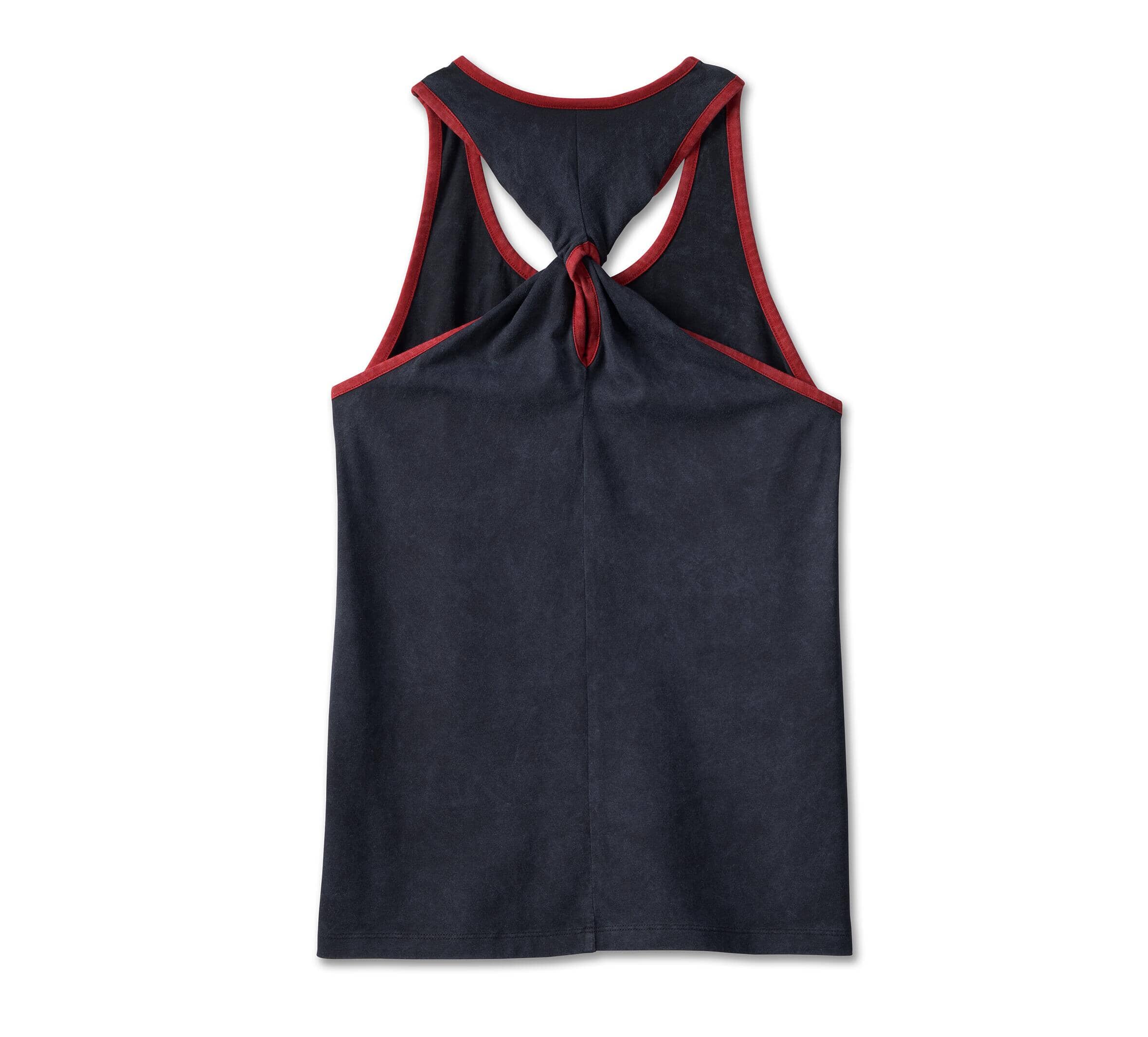 Harley-Davidson Women's National Anthem Twist Back Tank - Black, 97503-23VW