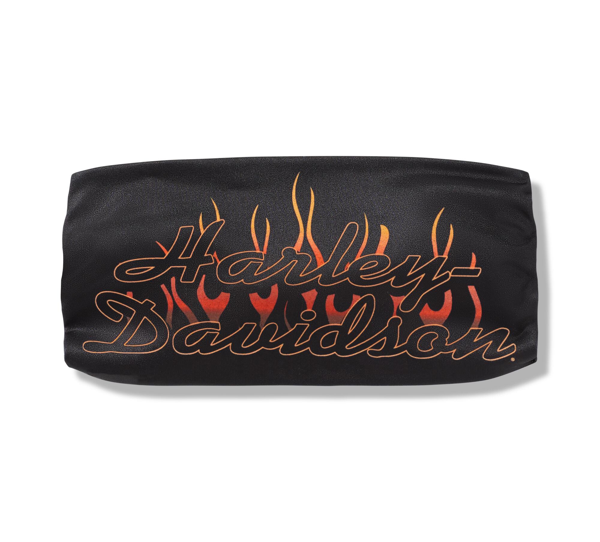 Harley-Davidson Women's Flames For Days Headband, Black - 97790-25VW