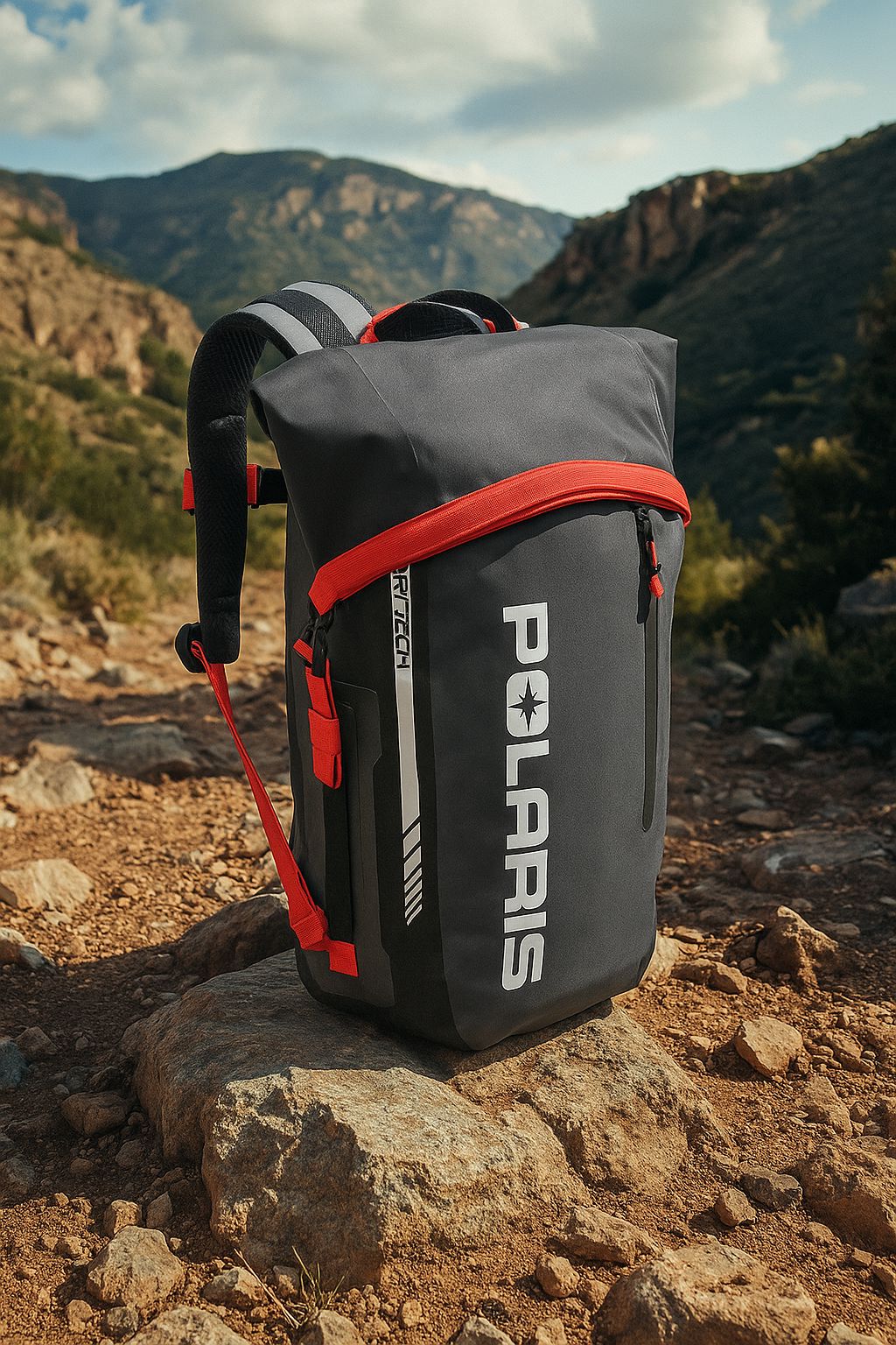 Polaris Ogio Waterproof Backpack OEM, Black / Red, 2864217