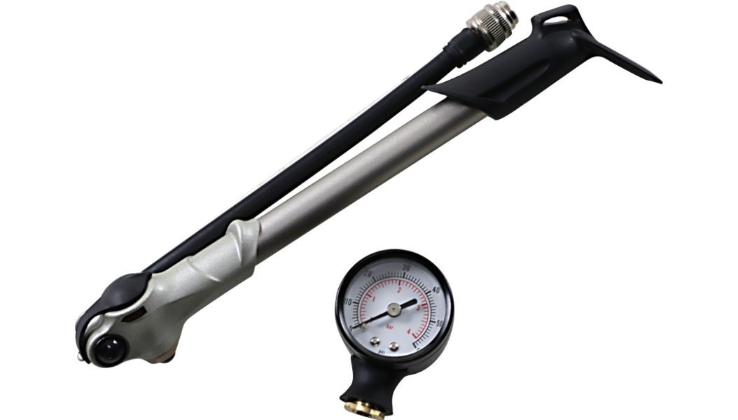 Drag Specialties Rear Shock Air Pump with Gauge for Harley-Davidson