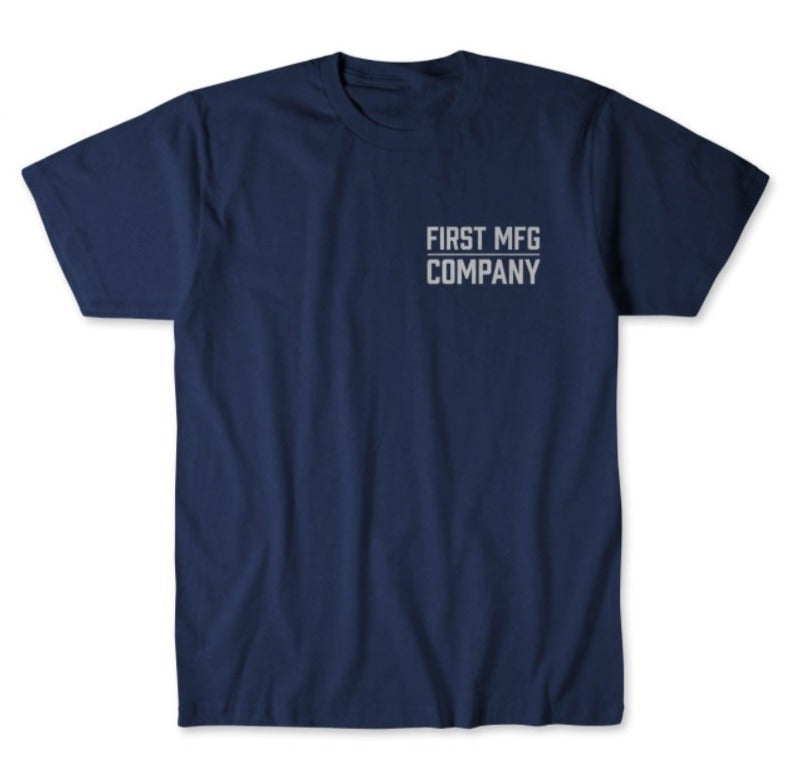First Manufacturing American Flag T-Shirt - Navy Blue