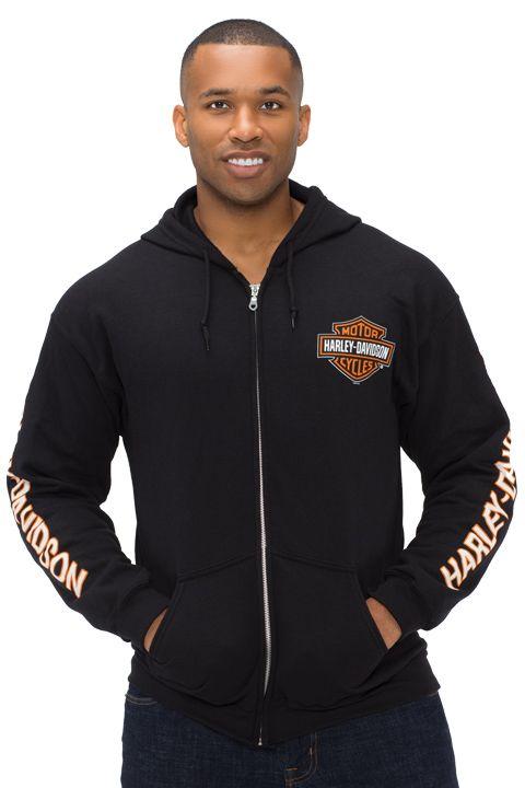 Harley-Davidson® Black Bar Shield Zip Hoodie 40290206