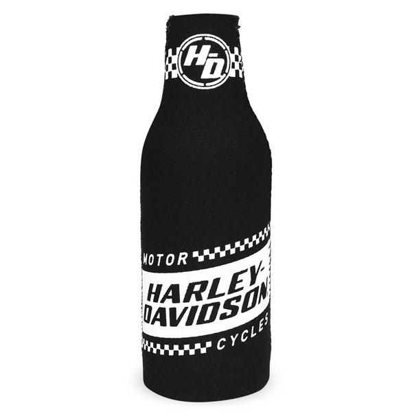 Harley-Davidson® Ignition Neoprene Zippered Bottle Wrap, Black & White BZ33488