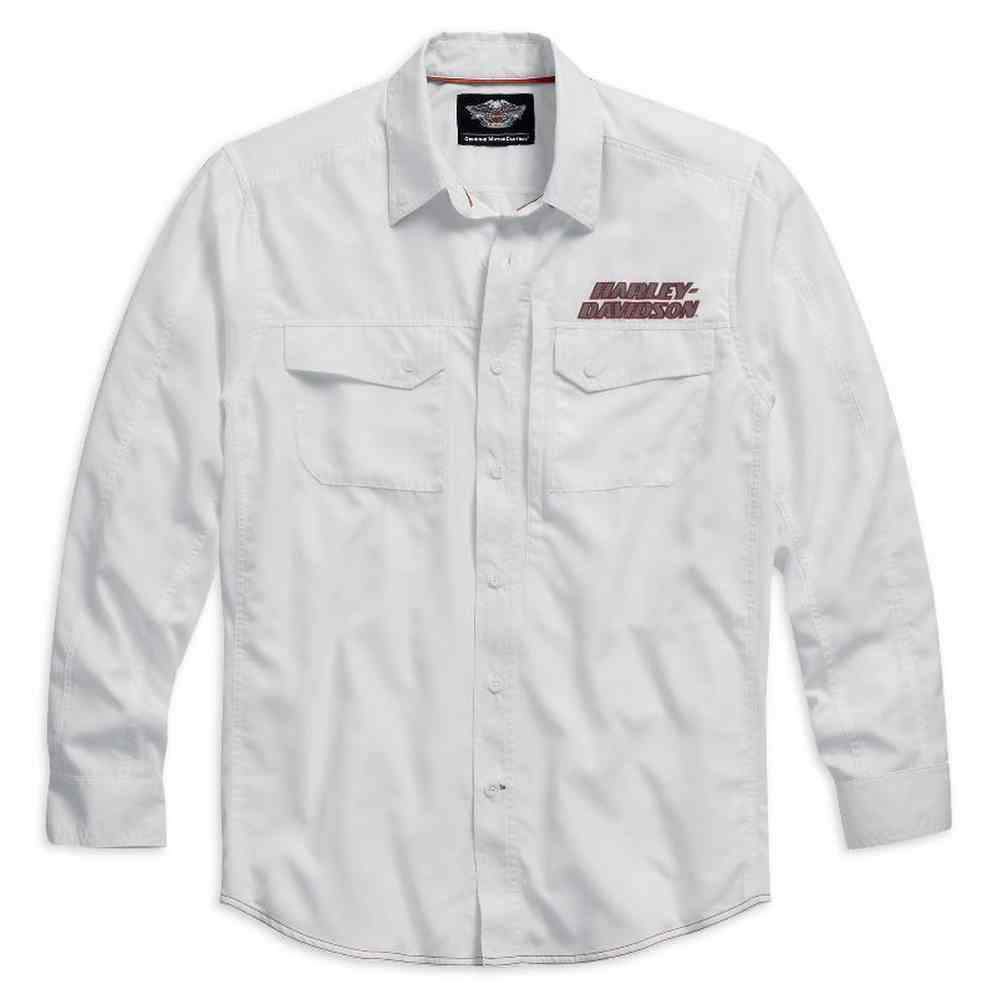 Harley-Davidson Long Sleeve Performance Button Front Shirt- 99016-15VM 4X-Large Harley-Davidson Long Sleeve Performance Button Front Shirt- 99016-15VM 4X-Large