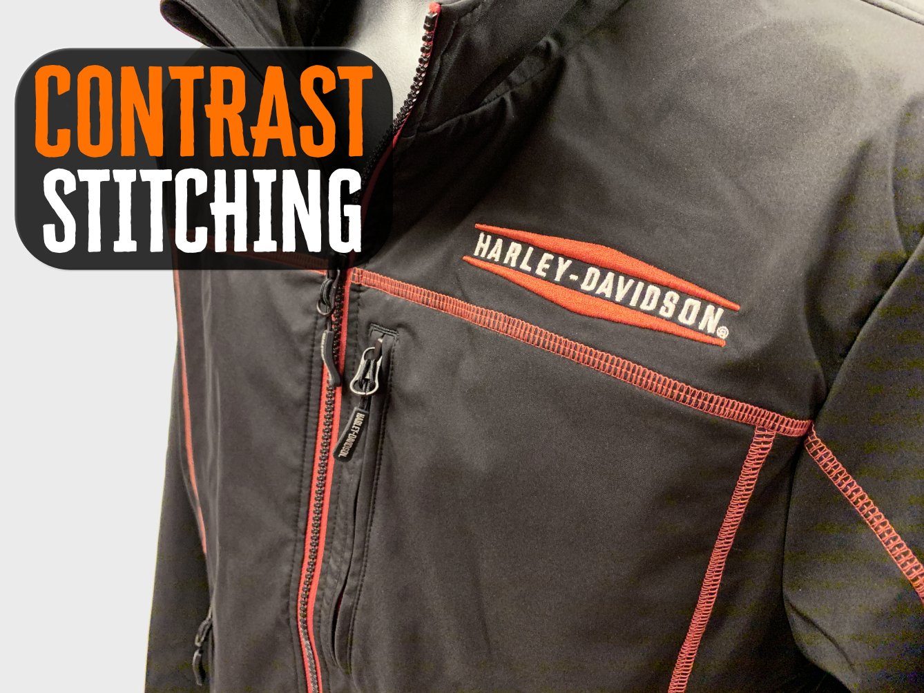 Harley-Davidson® Men's Anton Windproof Mid-Layer Casual Jacket, Black 98575-16VM