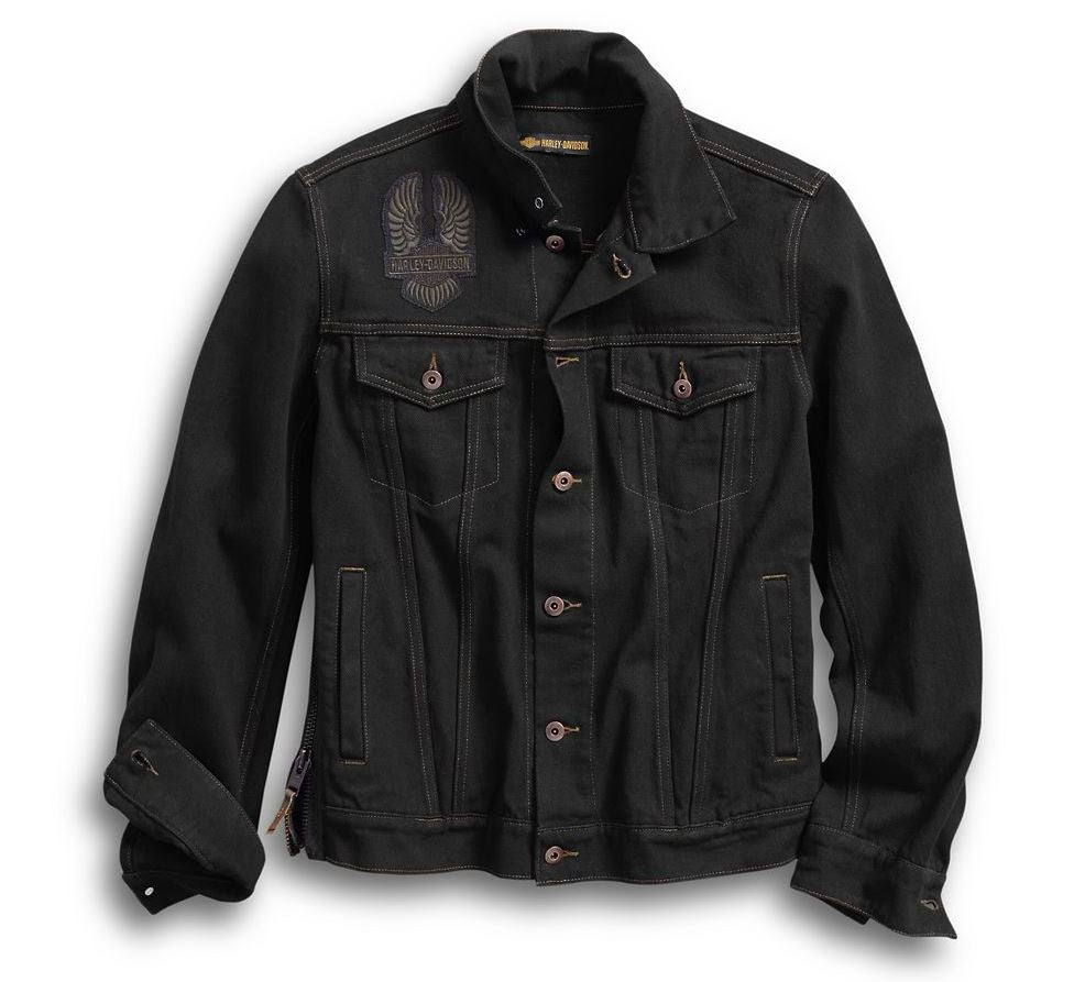 Harley-Davidson Men's Eagle Appliqué Denim Jacket - 98592-18VM