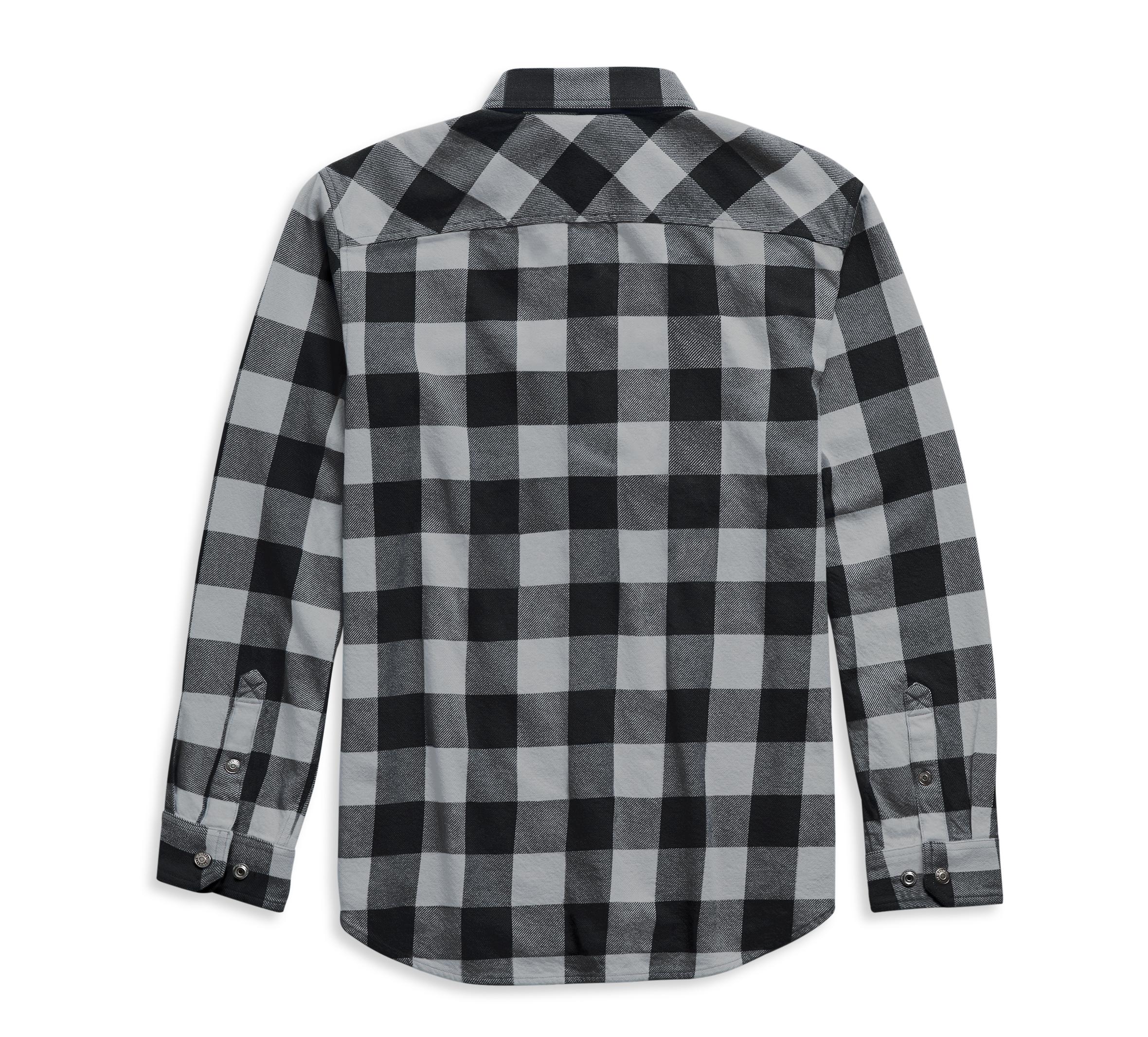 Harley-Davidson Men's Flag Label Plaid Shirt - 99029-21VM