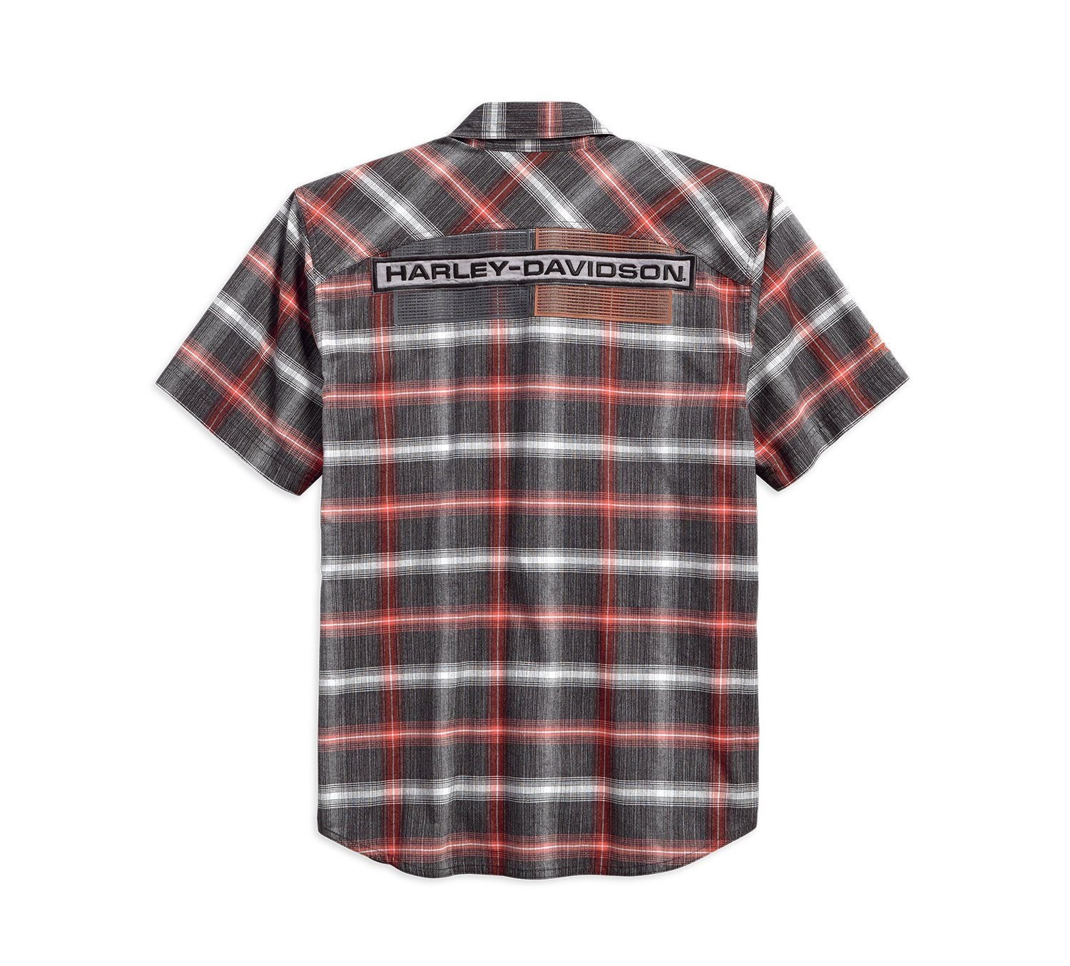 Harley-Davidson® Mens High Density Graphic Plaid Woven Shirt 96121-18VM