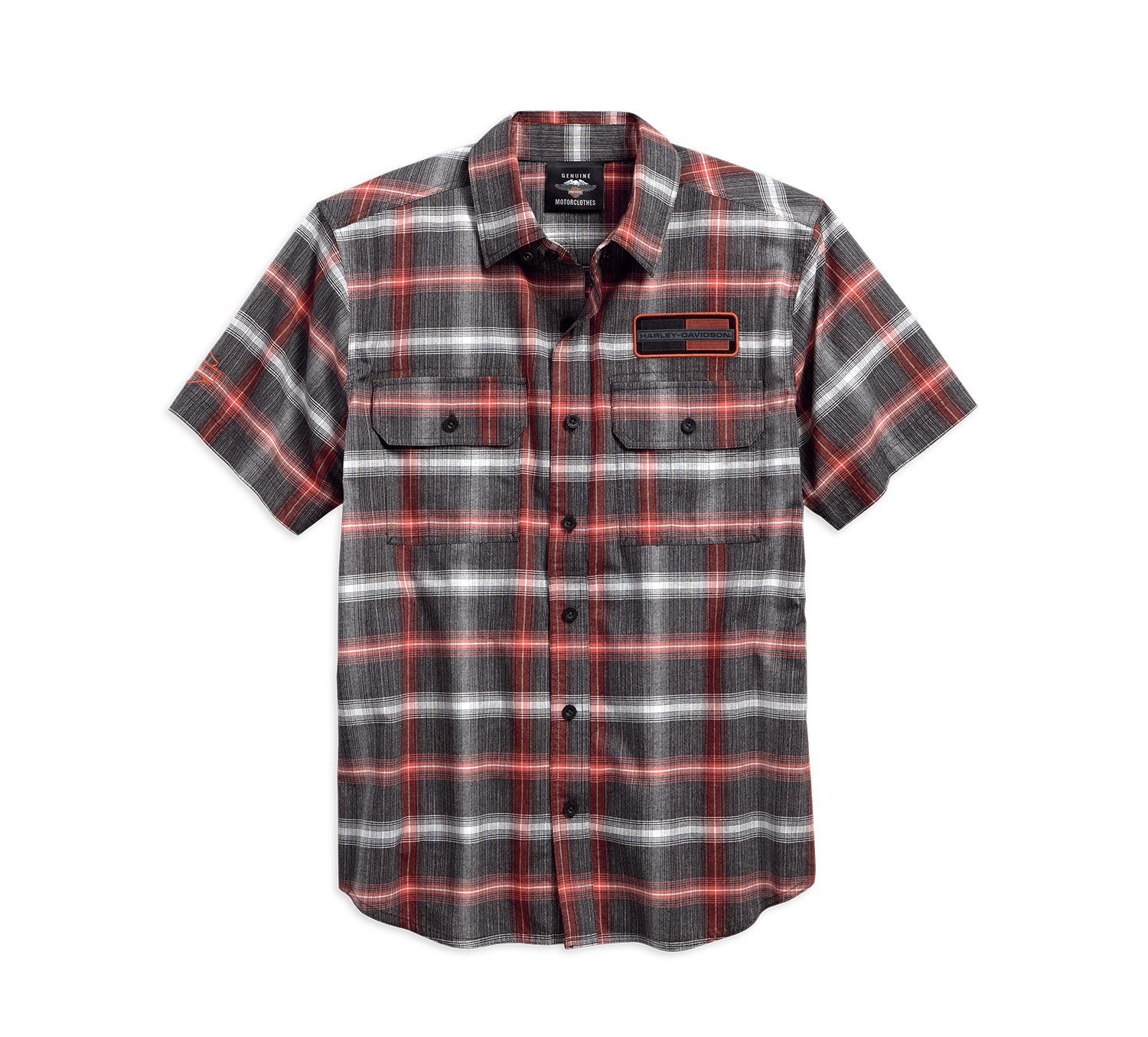 Harley-Davidson® Mens High Density Graphic Plaid Woven Shirt 96121-18VM