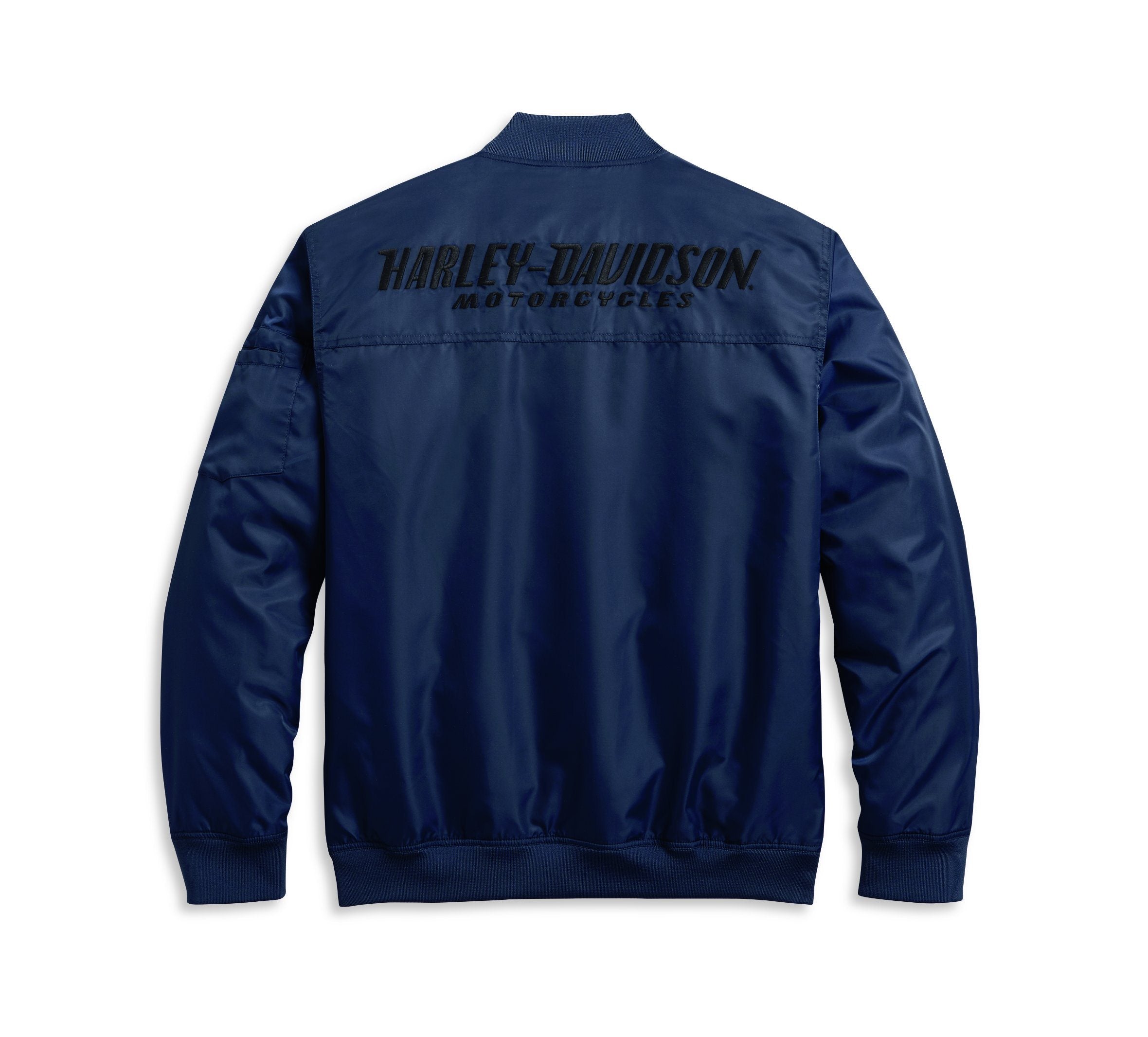 Harley-Davidson® Men's Nylon Bomber Jacket, Blue - 97411-20VM