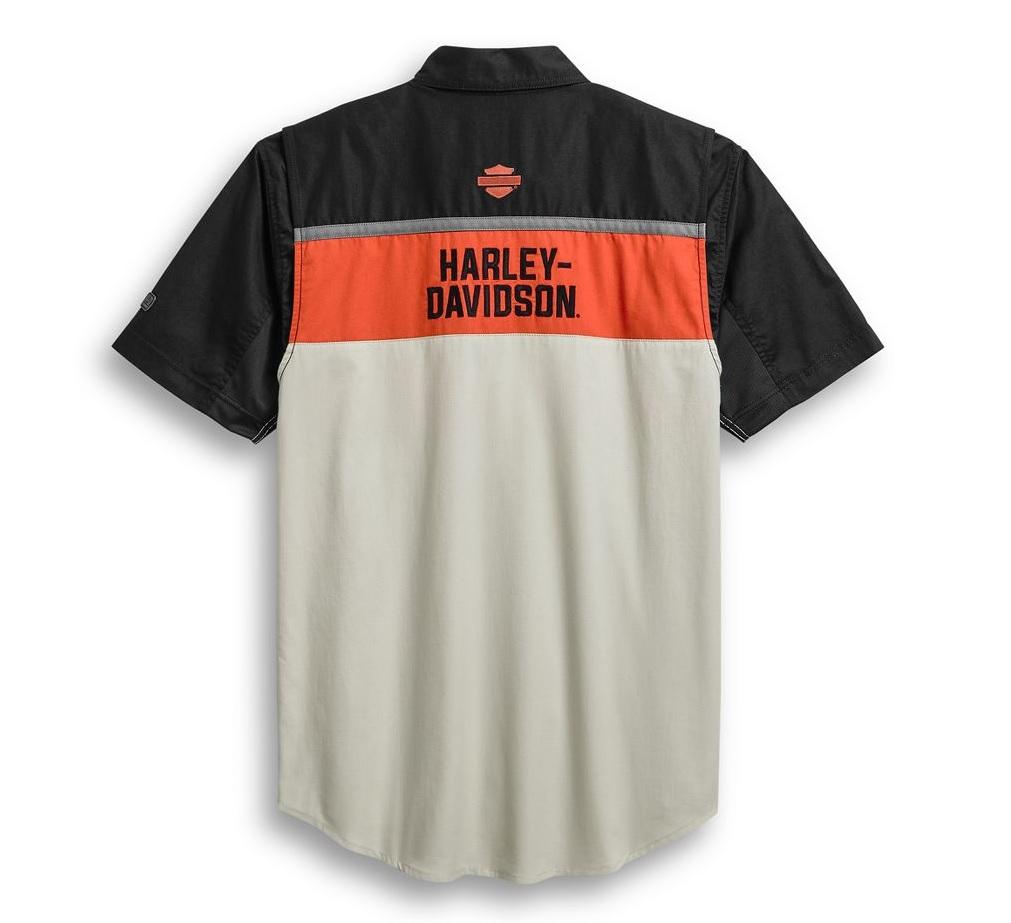 Harley-Davidson® Men's Performance Vented Colorblock Shirt - 96017-20VM
