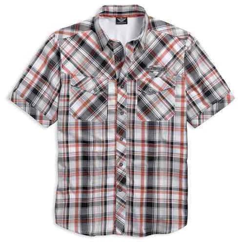 Harley-Davidson™ Men's Performance Vented Plaid Woven Shirt 96000-17VM
