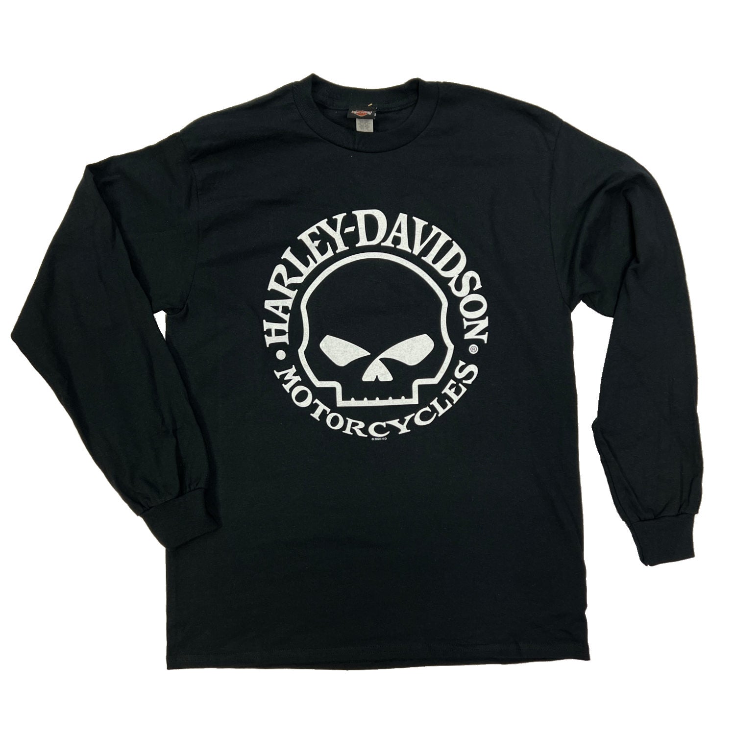 Harley-Davidson Men's Willie G Skull Long Sleeve Tee, Black 40290928