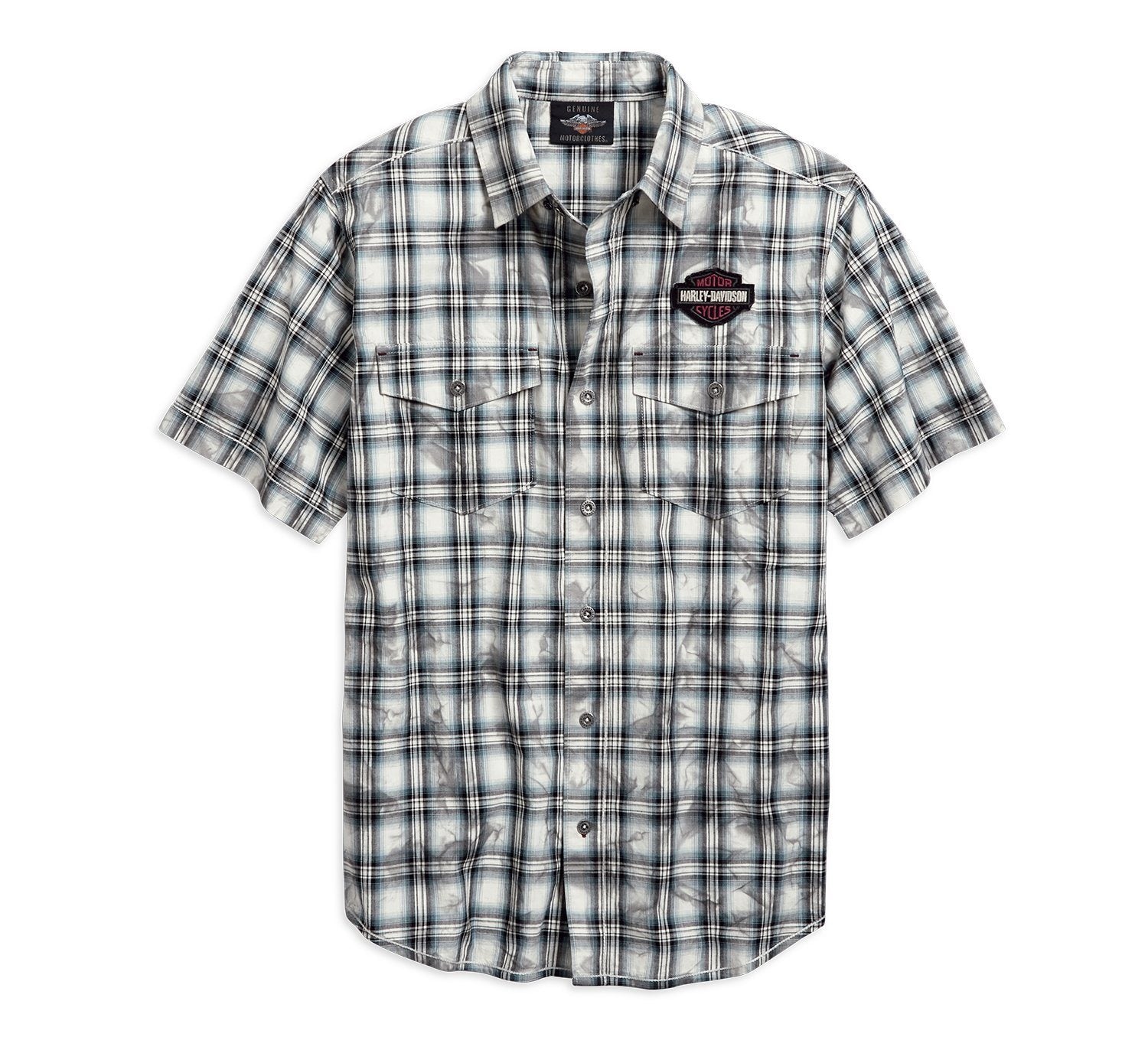 Harley-Davidson® Men's Winged Logo Plaid Shirt - 96763-19VM