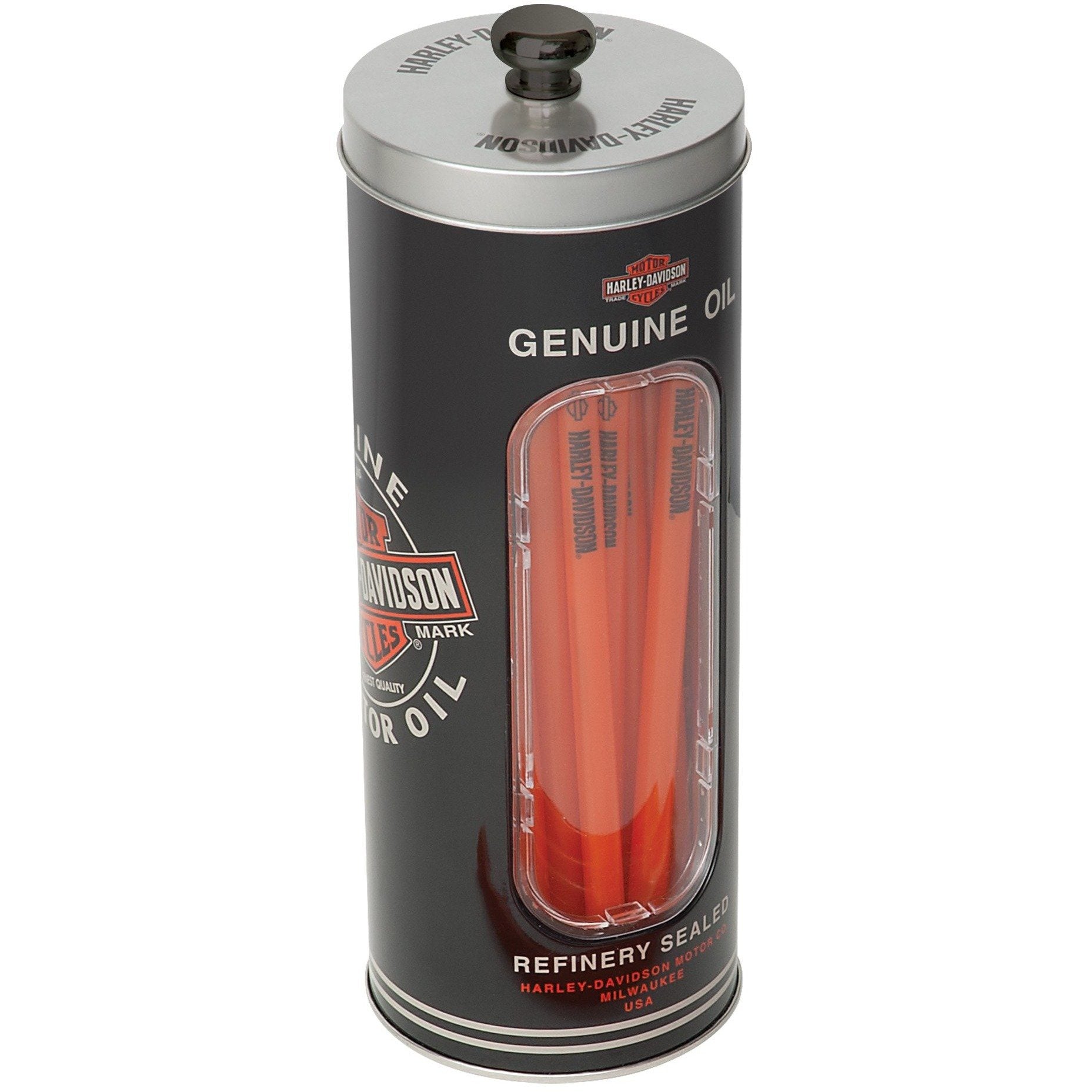 Harley-Davidson™ Oil Can Straw Holder Includes 25 Straws
