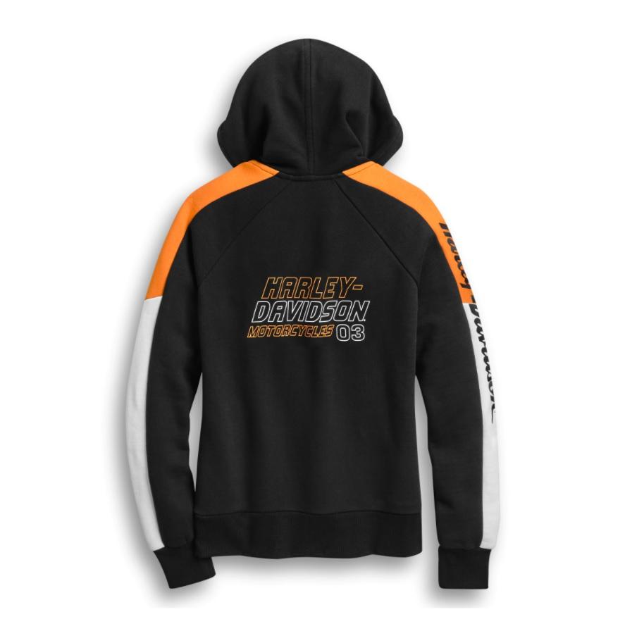 Harley-Davidson® Women's Colorblock Zip-Front Hoodie - 96419-20VW