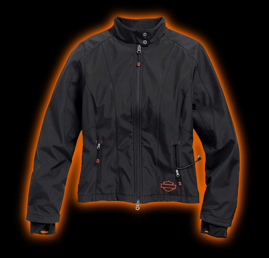 Harley-Davidson™ Womens Heated Soft Shell w/Battery Riding Jacket 98560-15VW