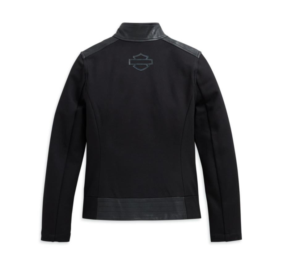 Harley-Davidson® Women's Leather & Compression Knit Jacket 98403-20VW
