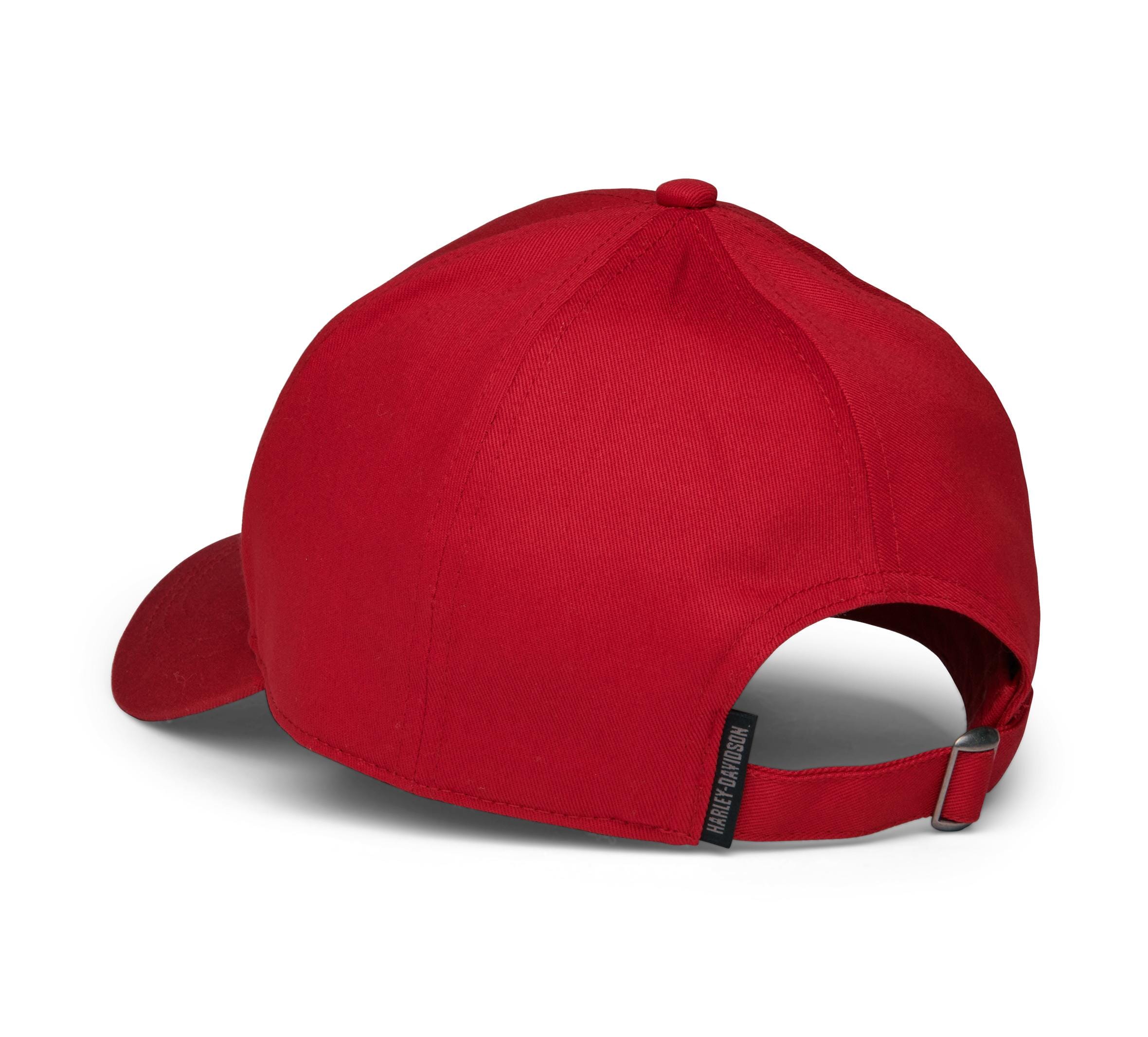 Harley-Davidson Women's Liberty Bell Bar & Shield Cap, Red - 97689-22VW