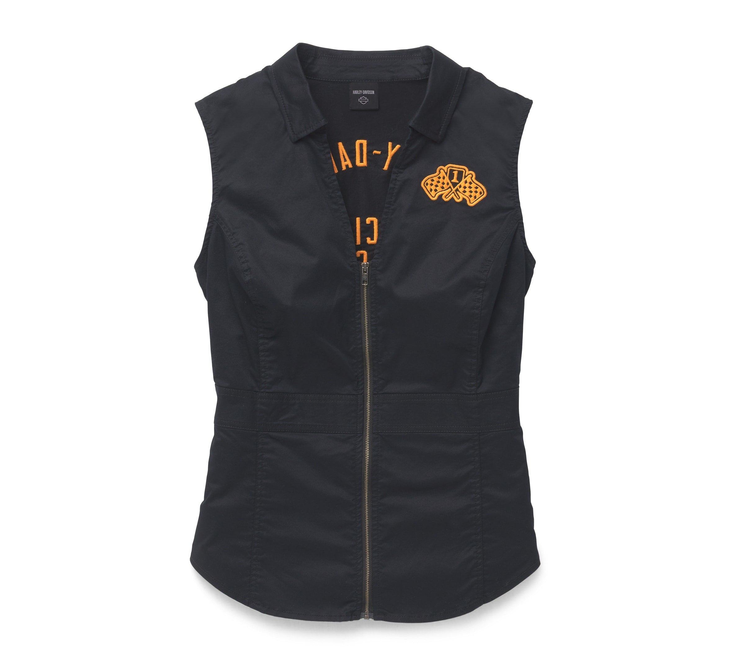 harley davidson womens dress shirts Harley-Davidson Women's Winner Circle Long Sleeve Laced V-Neck Shirt