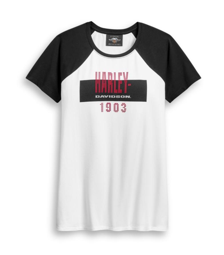 Harley-Davidson® Women's Stacked Print Tee - 96411-20VW