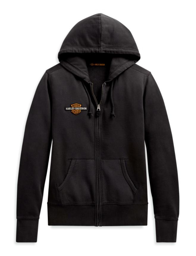 Harley-Davidson® Women's Studded Vintage Logo Hoodie, 99129-20VW