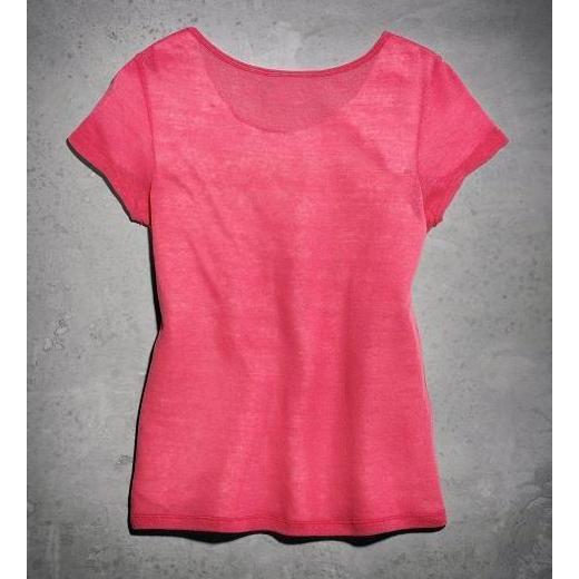 Harley-Davidson™ Women's Tee, Pink Label Metallic Bar & Shield 99119-15VW