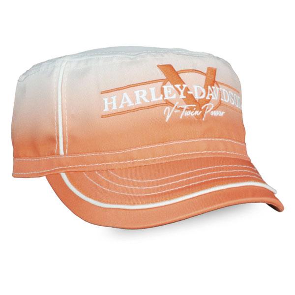 Harley-Davidson® Women's V-Twin Power Gradient Painters Cap, Orange Wash PC132579