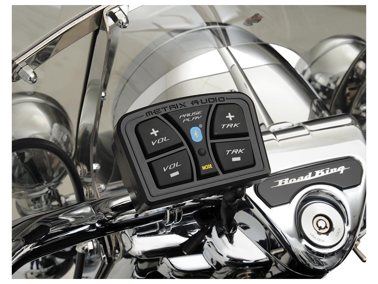 Metrix MA-4BT Universal Handle Bar Mounted Audio Kit with Built-in Bluetooth