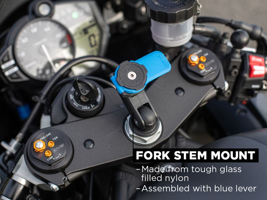 Quad Lock Motorcycle Fork Stem Mount