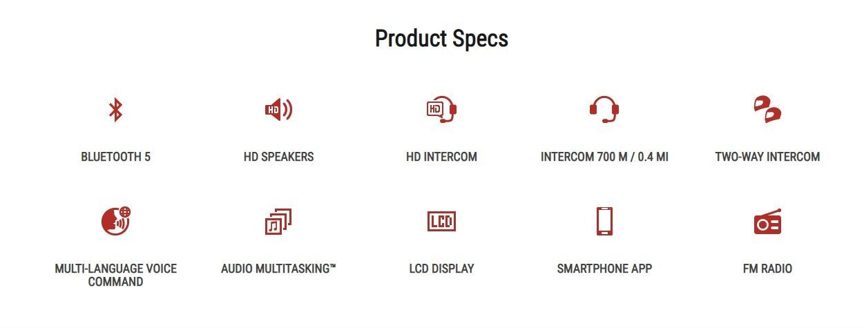 Sena 5S Motorcycle Bluetooth Communication System