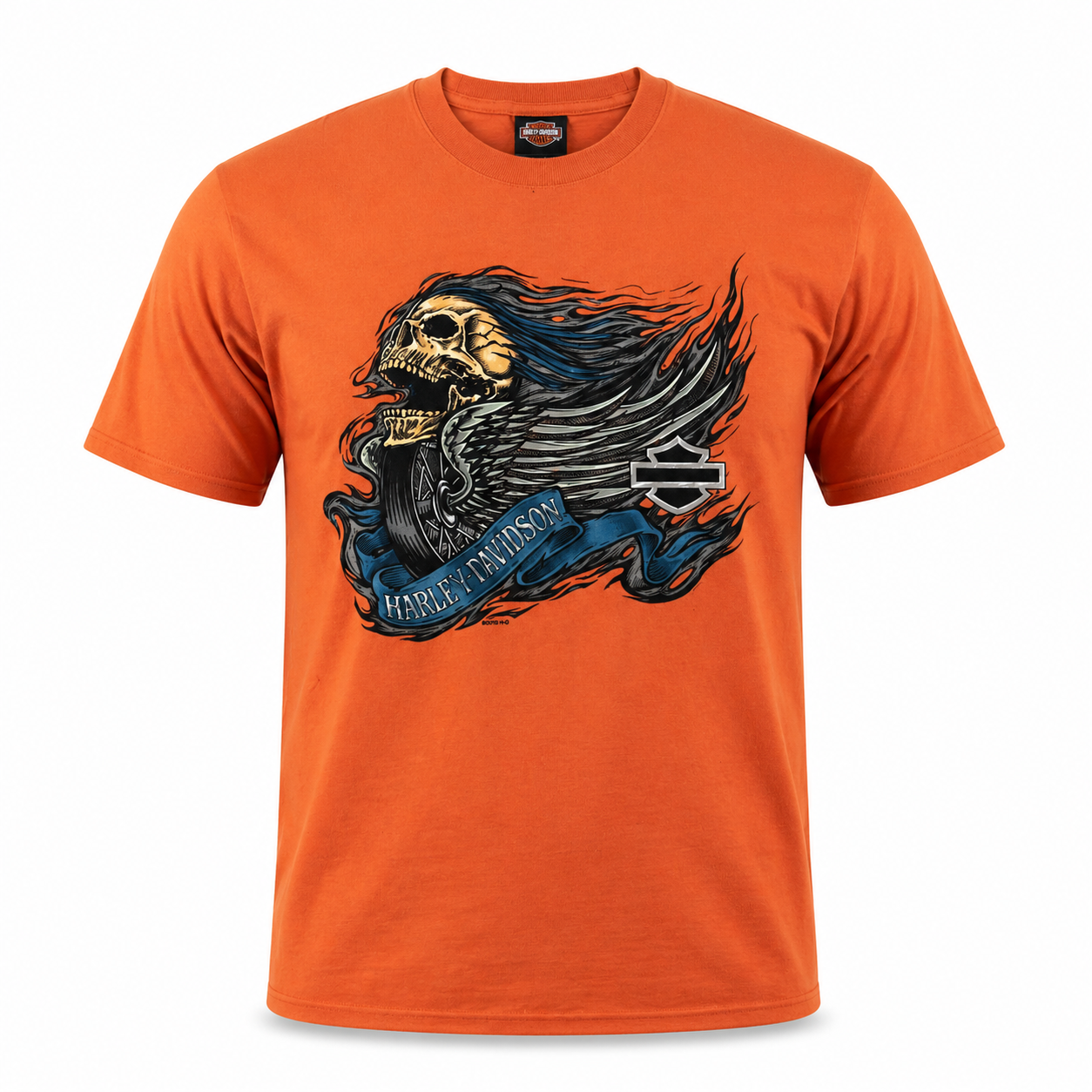 Harley-Davidson Men's Screamin' Wheels Men's T-Shirt, Orange