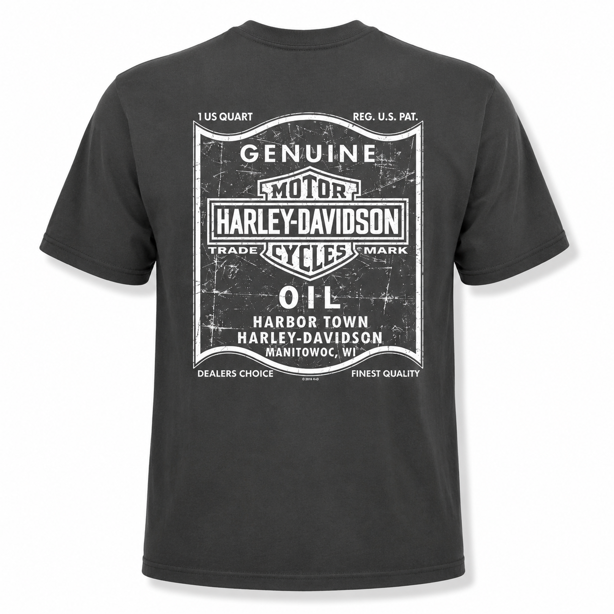 Harley-Davidson Men's Vintage Pin-Up Motorcycle Tee, Black
